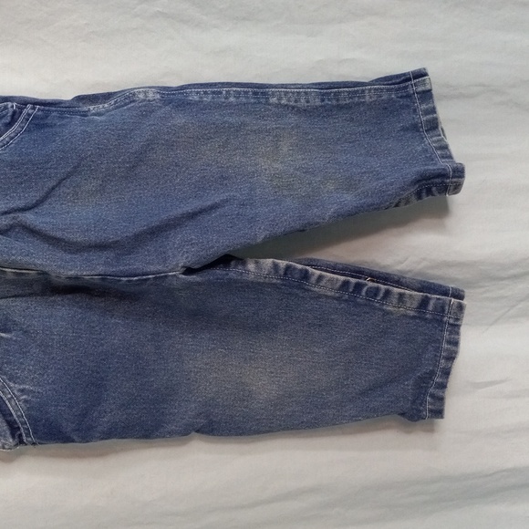 Infant Girls 24M Little Ones Denim Blue Jean Overalls Embroidered - Picture 9 of 11